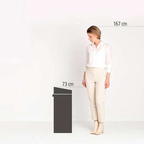 Brabantia Touch Bin Prullenbak - 40 l - Soft Beige afbeelding
