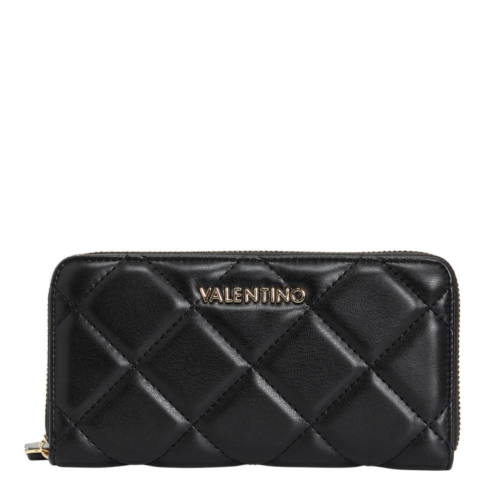 Valentino Bags doorgestikte portemonnee Ocarina zwart