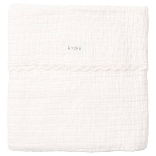 Koeka Elba baby ledikantdeken 100x150 cm milky afbeelding