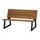 WOOOD WOOOD Banco Tuinbank - Hout/Metaal - Naturel - 78x132x82