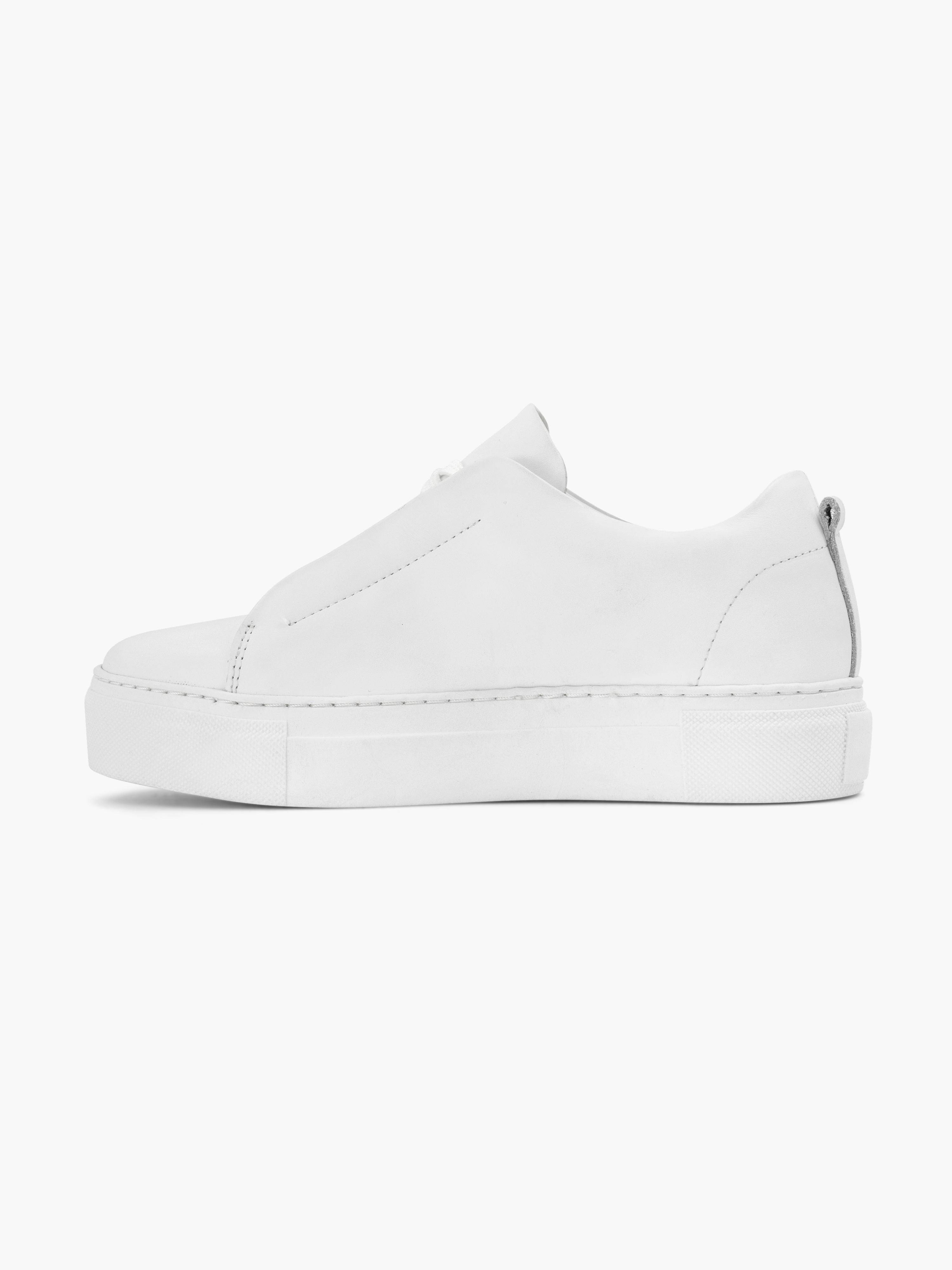 5th Avenue leren plateau sneakers wit | wehkamp