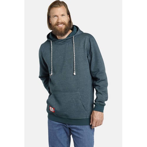 Jan Vanderstorm hoodie BLANKARD Plus Size petrol afbeelding