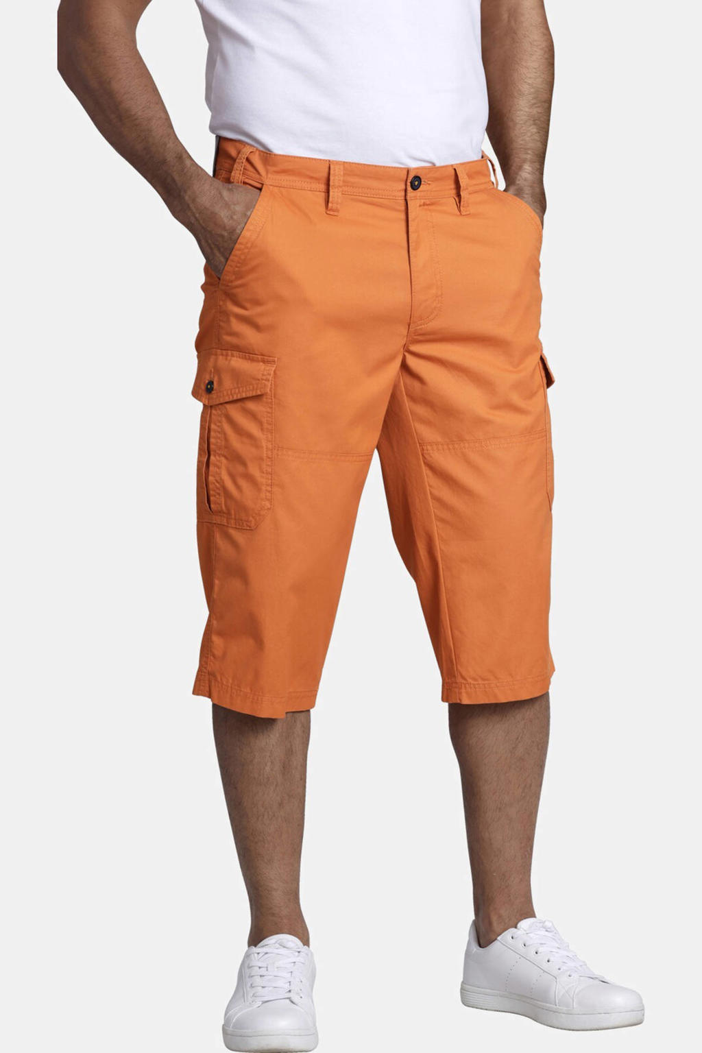 Jan Vanderstorm loose fit cargo short JERE Plus Size oranje