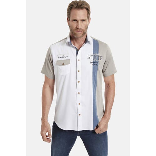 Jan Vanderstorm casual overhemd beige afbeelding