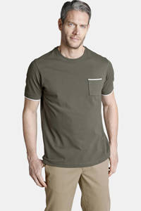 Charles Colby T-shirt ERROL Plus Size olijfgroen