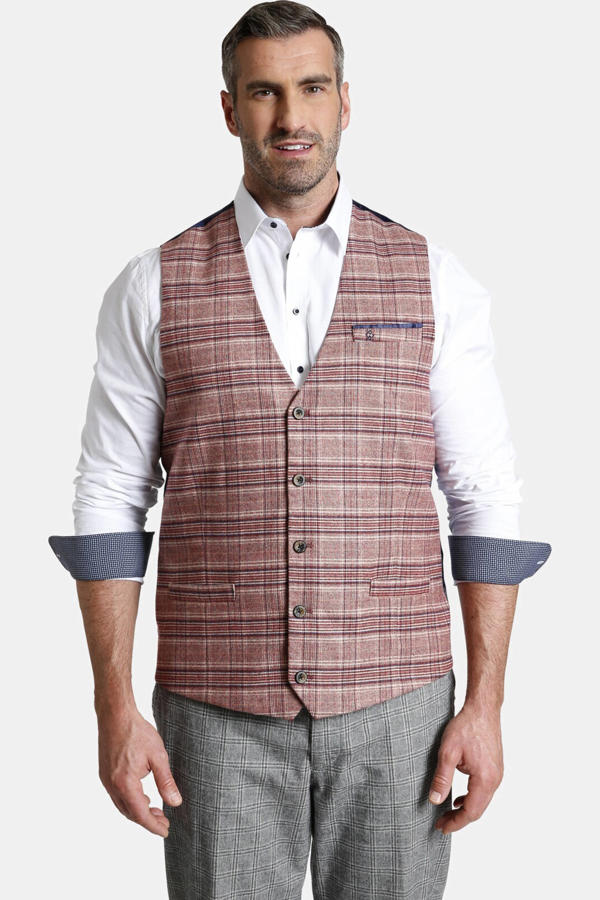 Charles Colby bodywarmer SIR WILFRIAT Plus Size zwart