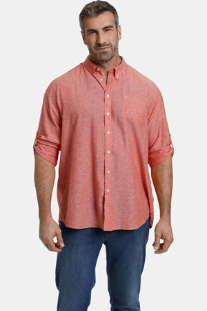 +FIT Collectie oversized overhemd DUKE LAYTHAM Plus Size oranje