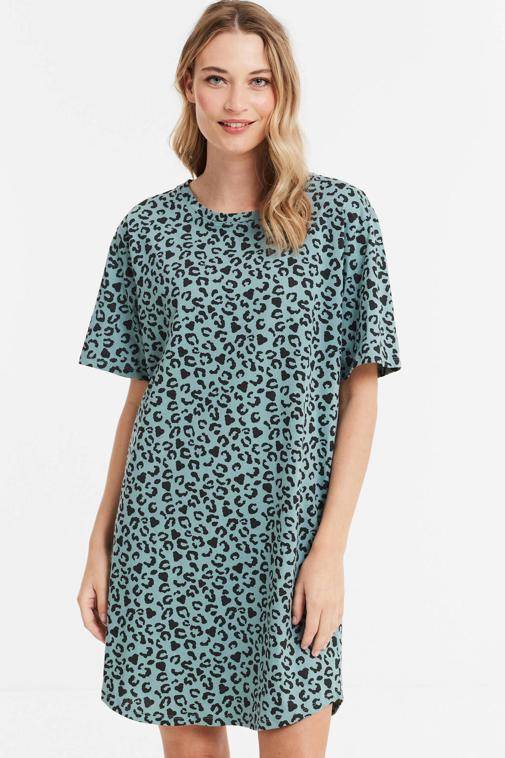 Dreamcovers bigshirt (set van 2) lichtblauw/zwart