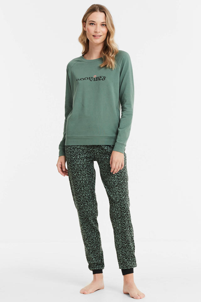 pyjama groen | wehkamp