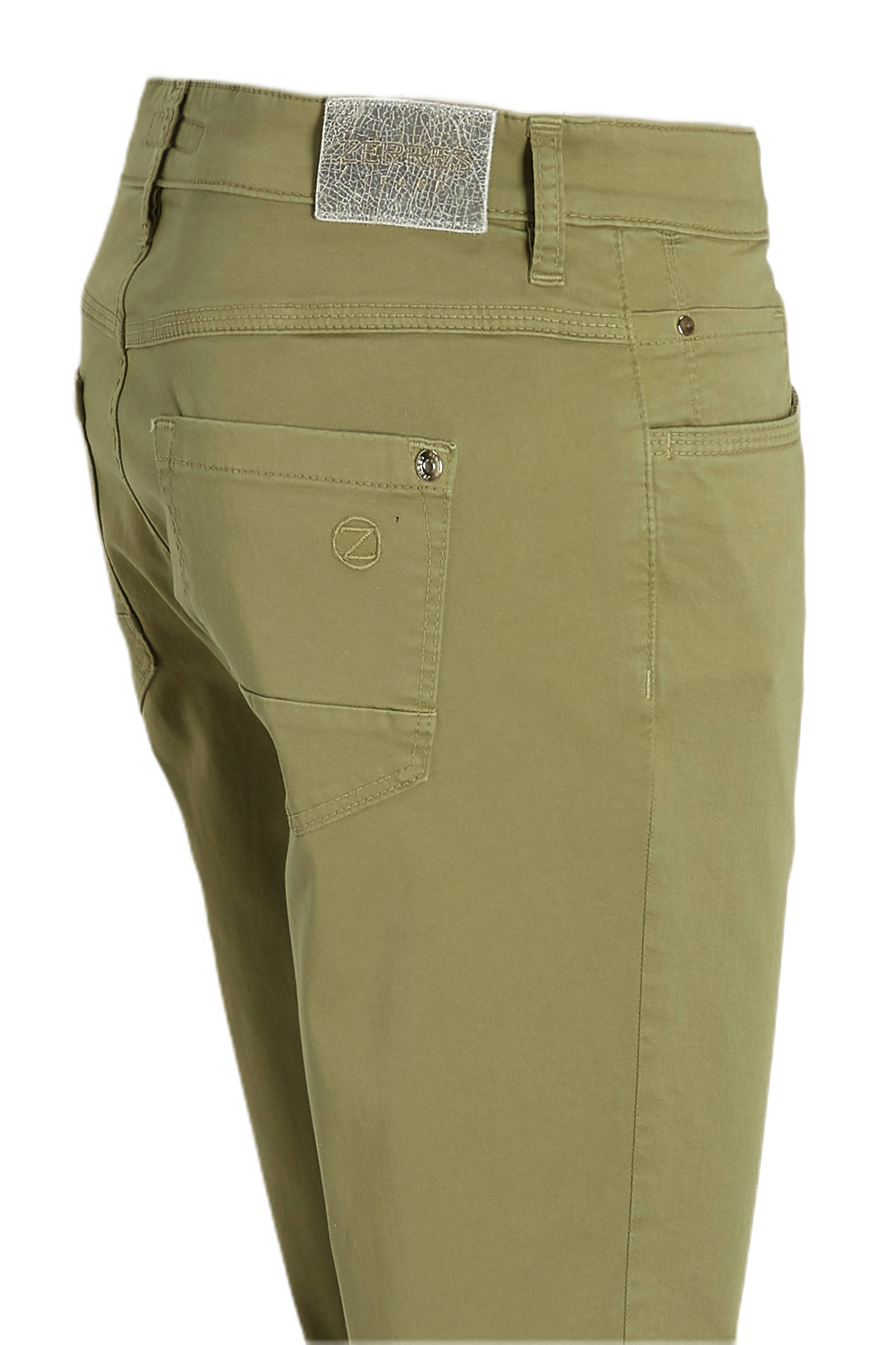Zerres cropped slim fit broek Sarah lichtkaki | wehkamp