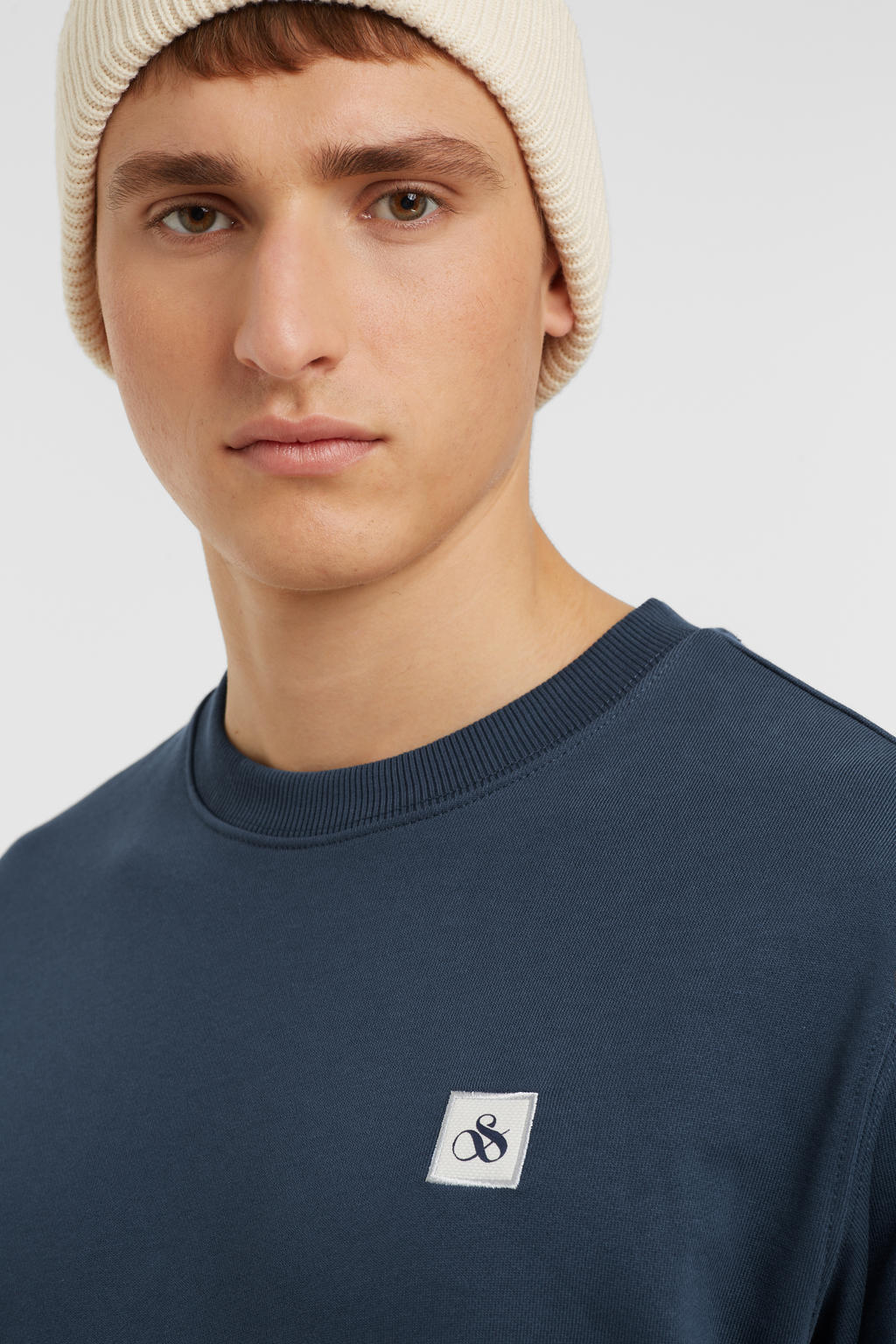 Scotch & Soda sweater van biologisch katoen steel wehkamp