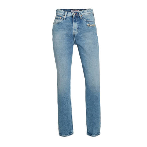 Tommy Jeans cropped high waist slim fit jeans Izzie light denim