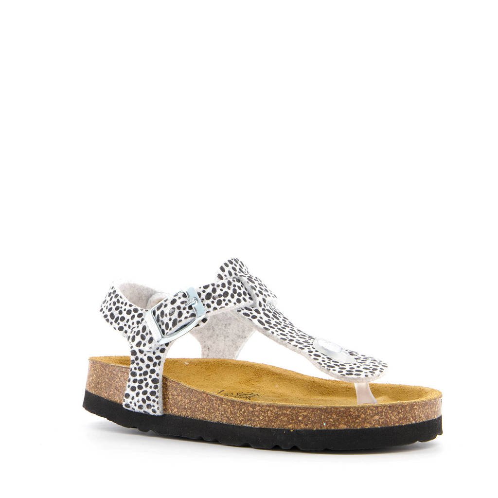 Hush Puppies sandalen wit/zwart wehkamp