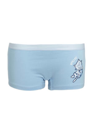 shorts - set van 3 lichtblauw/wit