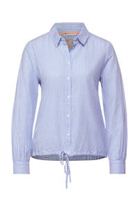 Street One gestreepte blouse lichtblauw/wit