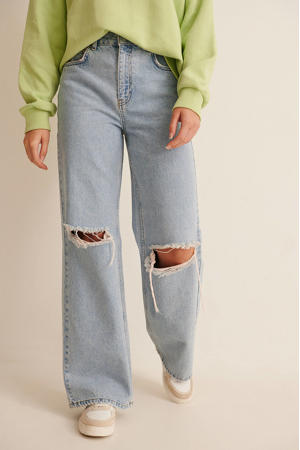 high waist regular fit jeans light denim