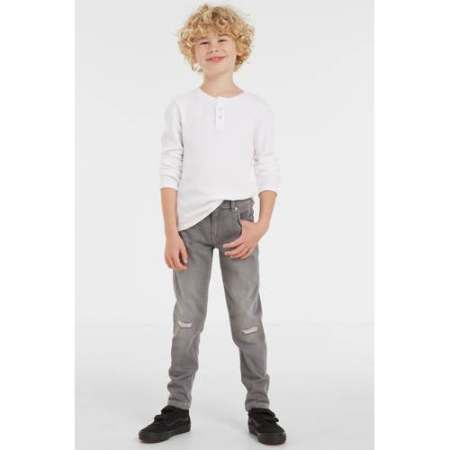 anytime tapered slim fit jeans grijs afbeelding