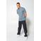 America Today loose fit T-shirt Eric van katoen light blue