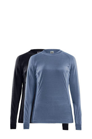 thermo shirt CORE - set van 2 zwart/blauw