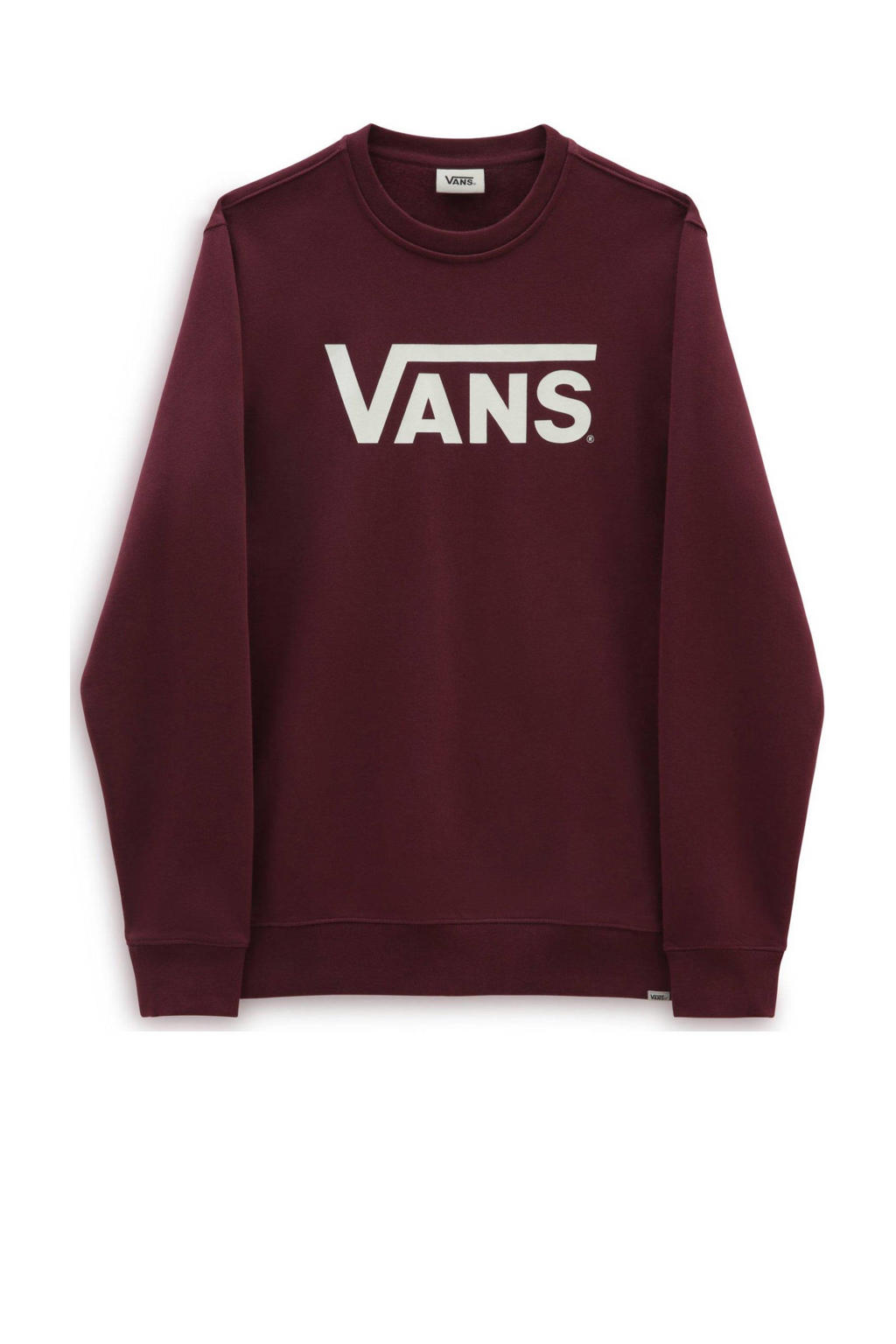 VANS sweater met logo donkerrood