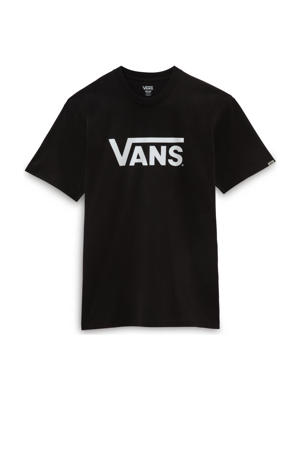 regular fit T-shirt met logo zwart/wit