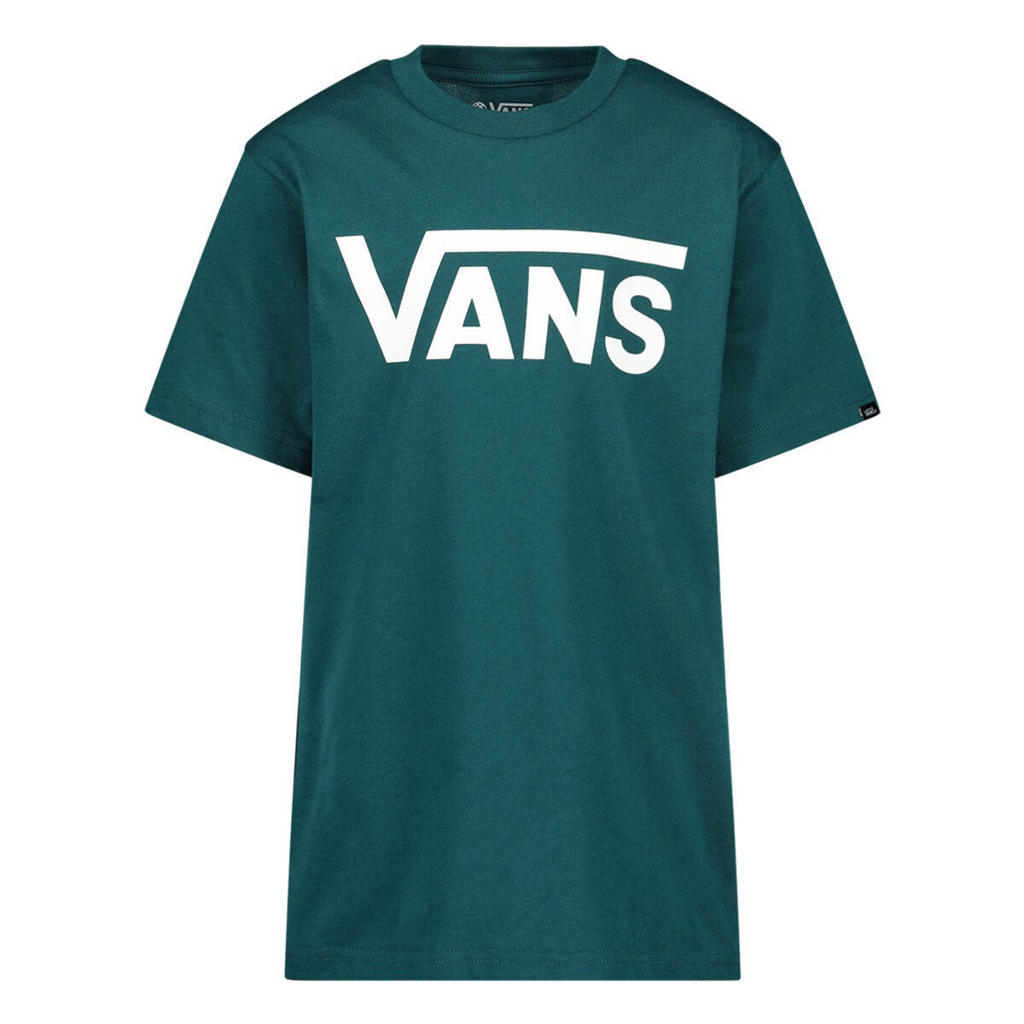 VANS T-shirt met logo donkergroen