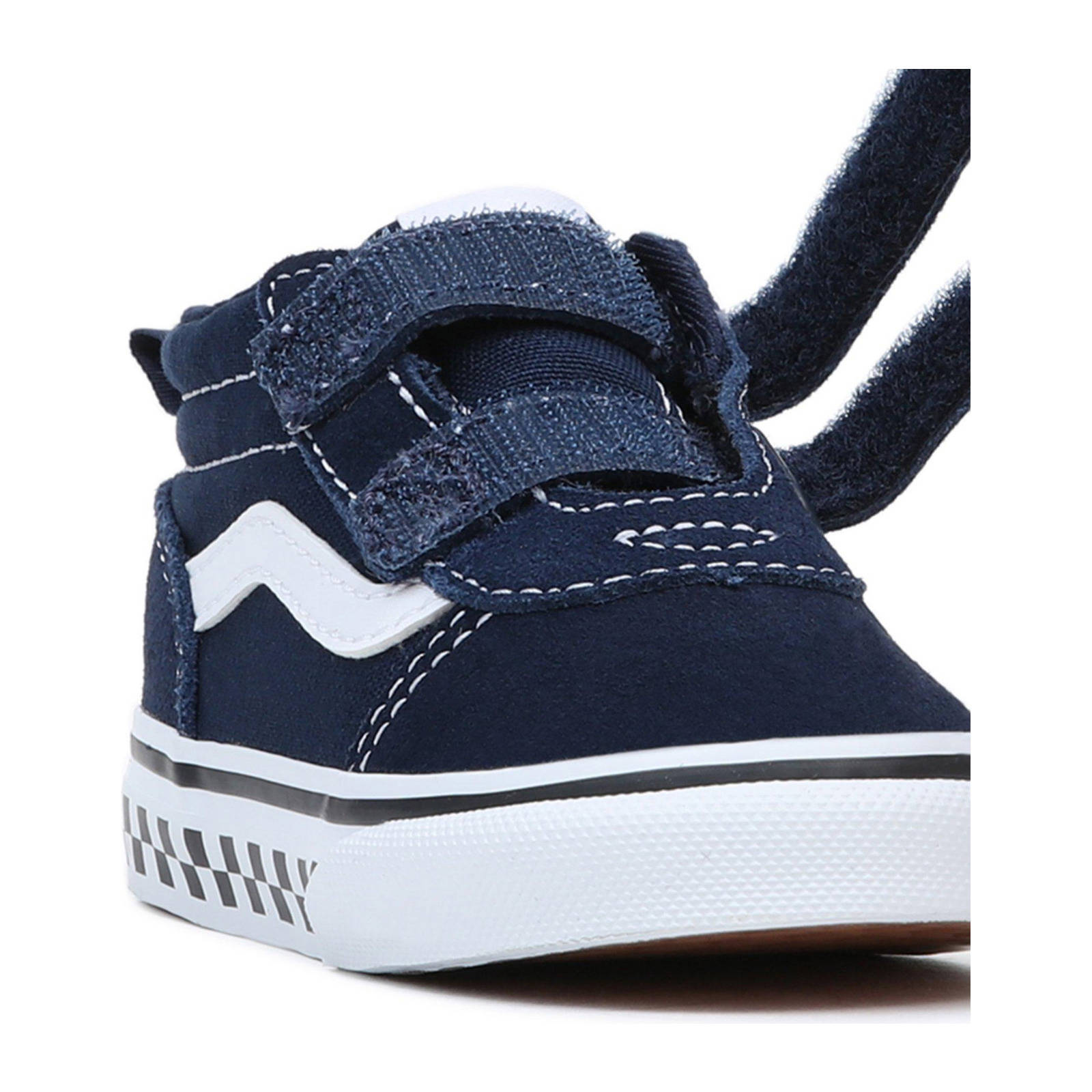 VANS Ward Mid V sneakers met checkerboard donkerblauw/wit | wehkamp