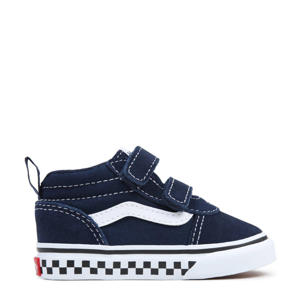 Ward Mid V sneakers met checkerboard donkerblauw/wit