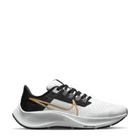 Nike Air Zoom Pegasus 38 hardloopschoenen lichtgrijs/goud/antraciet