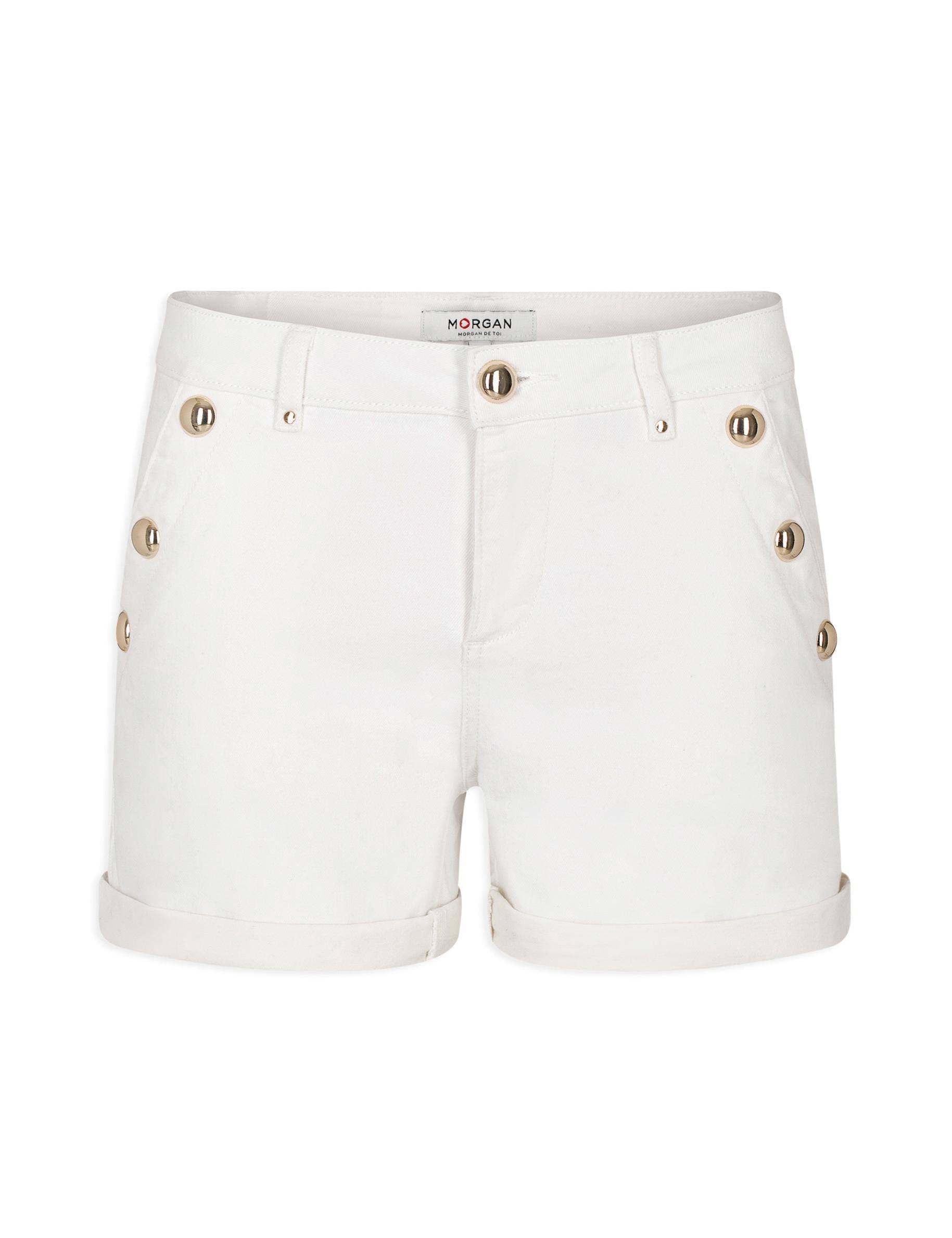 Morgan korte broek ecru | wehkamp