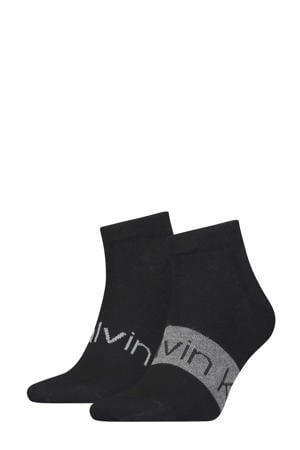 sokken met logo - set van 2 zwart
