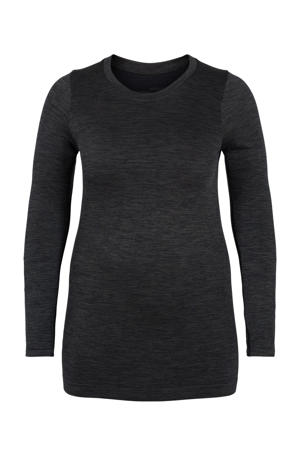 Plus Size thermo shirt antraciet