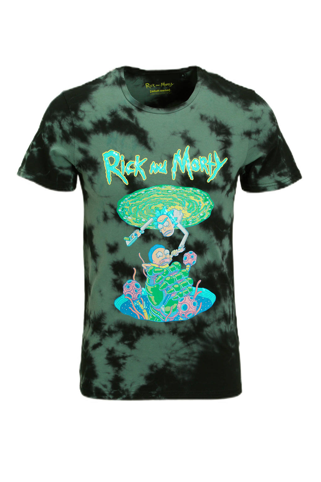 C&A Clockhouse tiedye Tshirt zwart wehkamp