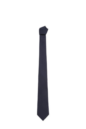 stropdas met all-over print donkerblauw
