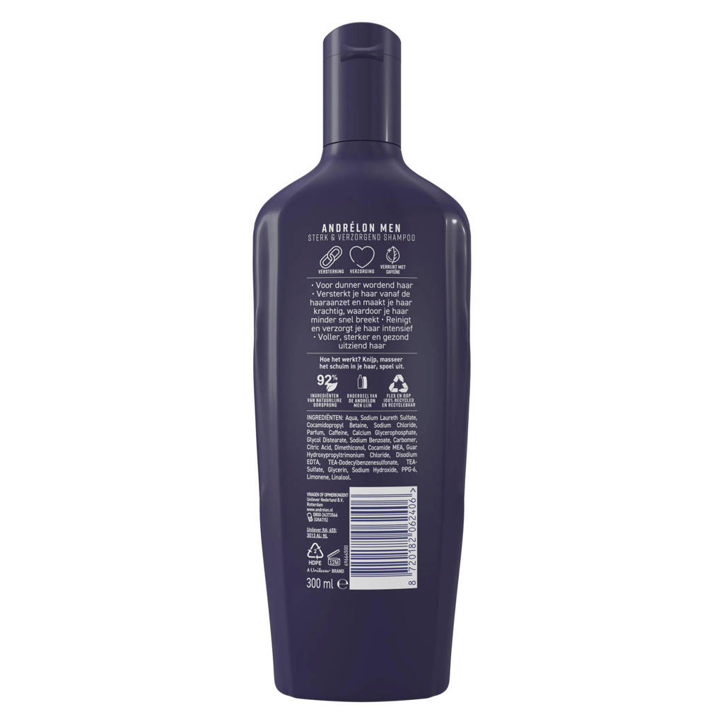 thema Bouwen Pebish Andrélon Men Sterk & Verzorgend shampoo - 6 x 300 ml - voordeelverpakking |  wehkamp