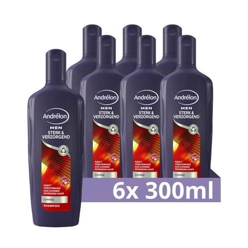 Wehkamp Andrélon Men Sterk & Verzorgend shampoo - 6 x 300 ml aanbieding