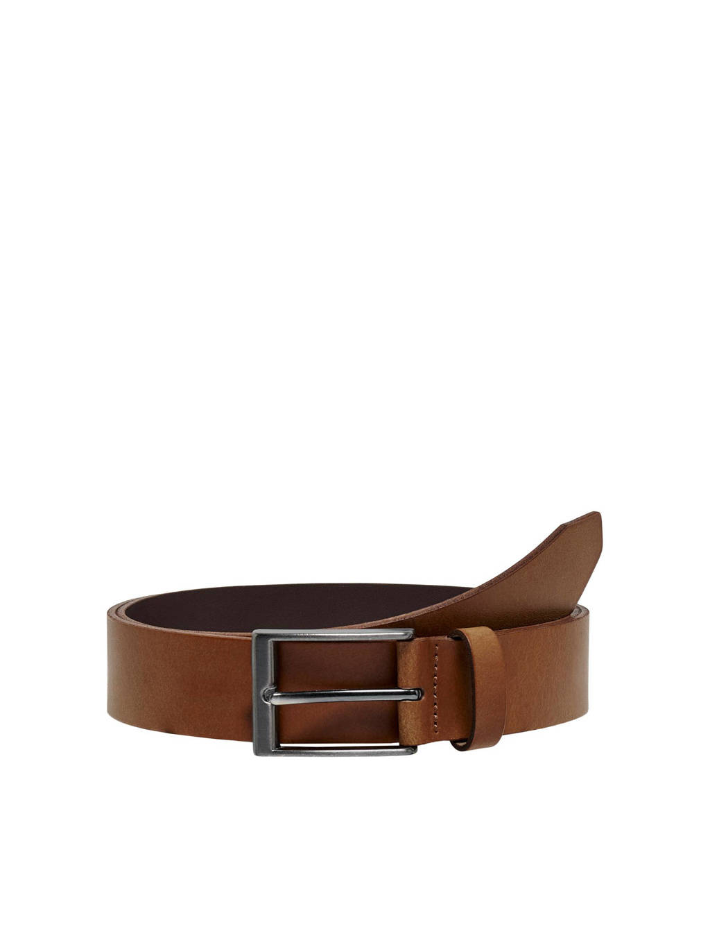 ONLY & SONS leren riem ONSBRAD cognac