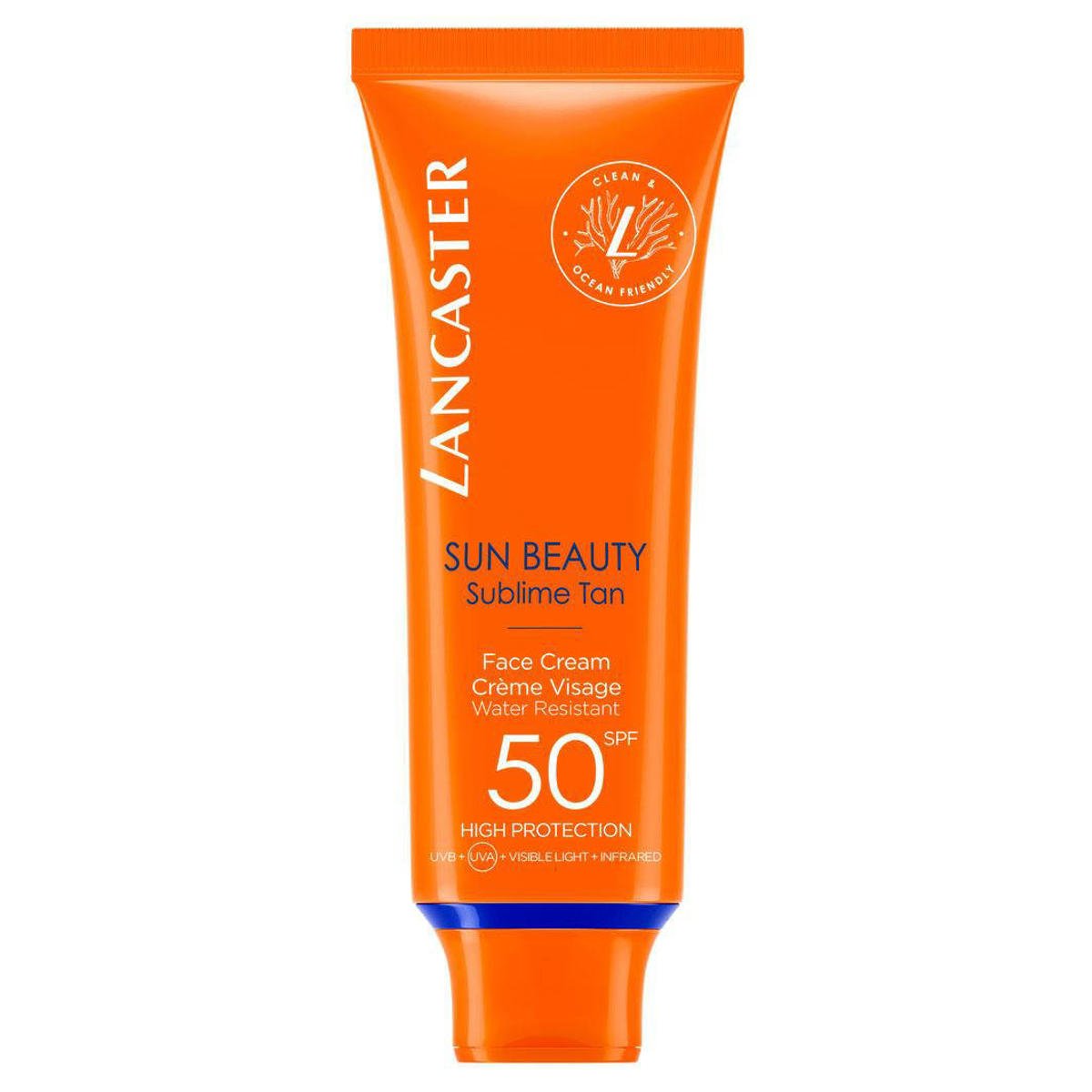 Veraangenamen Zwaaien Conclusie Lancaster Sun Beauty Face Cream zonnebrand SPF50 - 50 ml | wehkamp