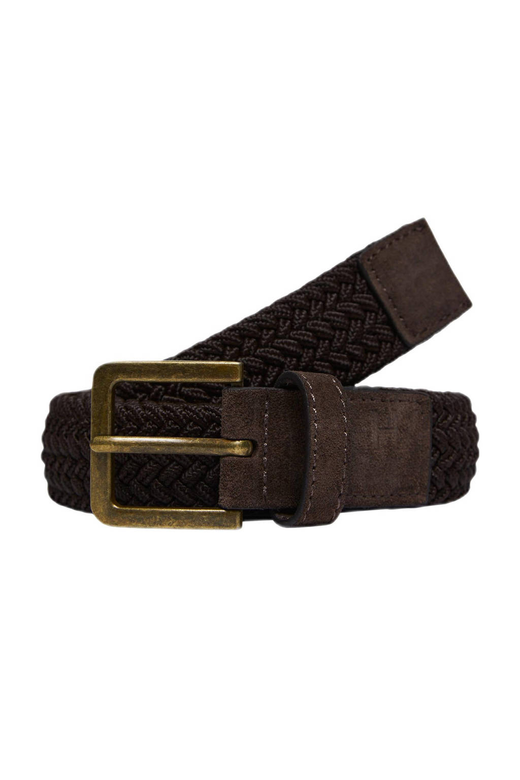 SELECTED HOMME gevlochten riem SLHHARIS bruin