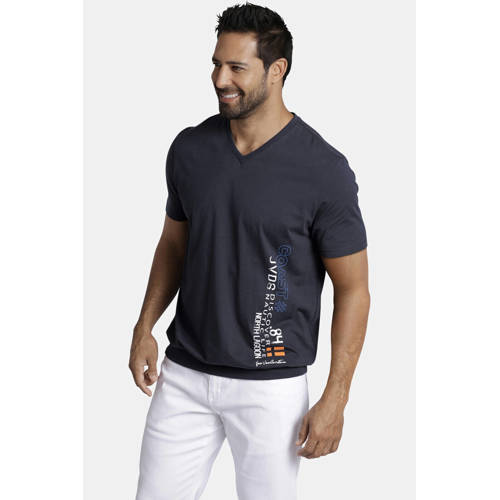 Jan Vanderstorm GILBRECHT loose T-shirt Plus Size donkerblauw afbeelding