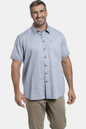 +FIT Collectie oversized overhemd DUKE BEVAN Plus Size lichtblauw