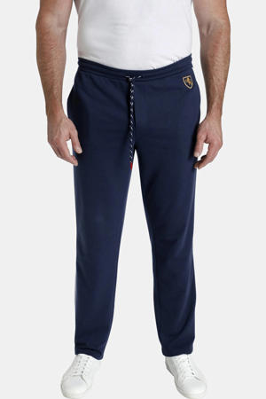 loose fit joggingbroek BARON CADEN Plus Size met zijstreep donkerblauw