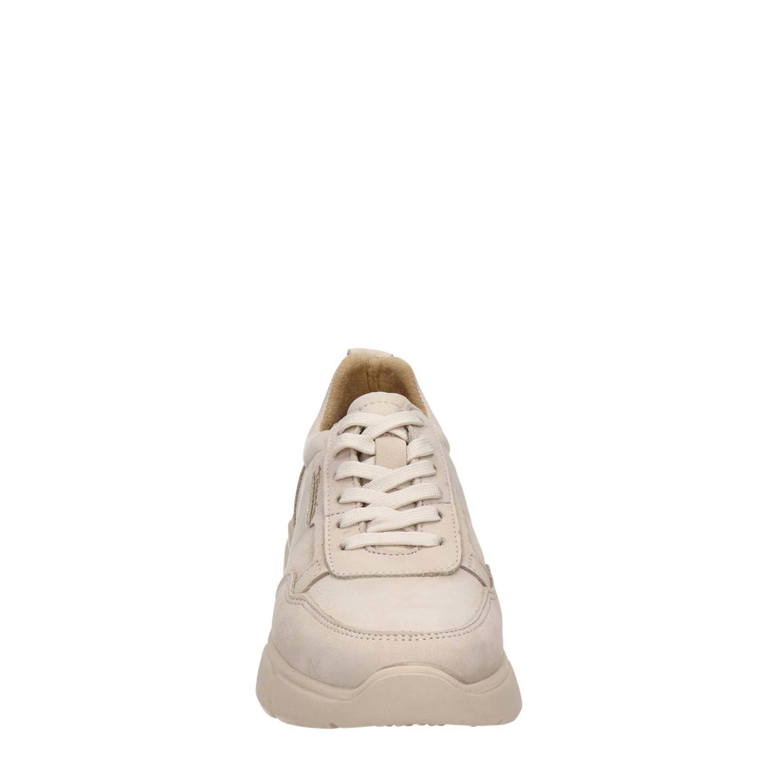 Tamaris leren sneakers beige | wehkamp