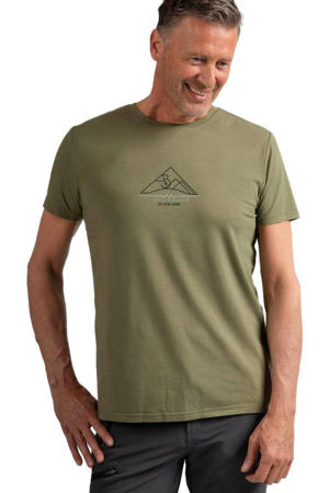 outdoor T-shirt olijfgroen
