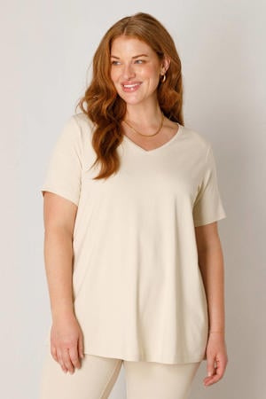 basic T-shirt Alba beige