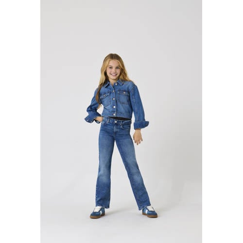 KIDS ONLY GIRL wide leg jeans KOGJUICY medium blue denim afbeelding
