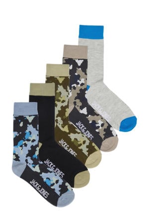 sokken JACEUGENE met camouflageprint - set van 5 multi