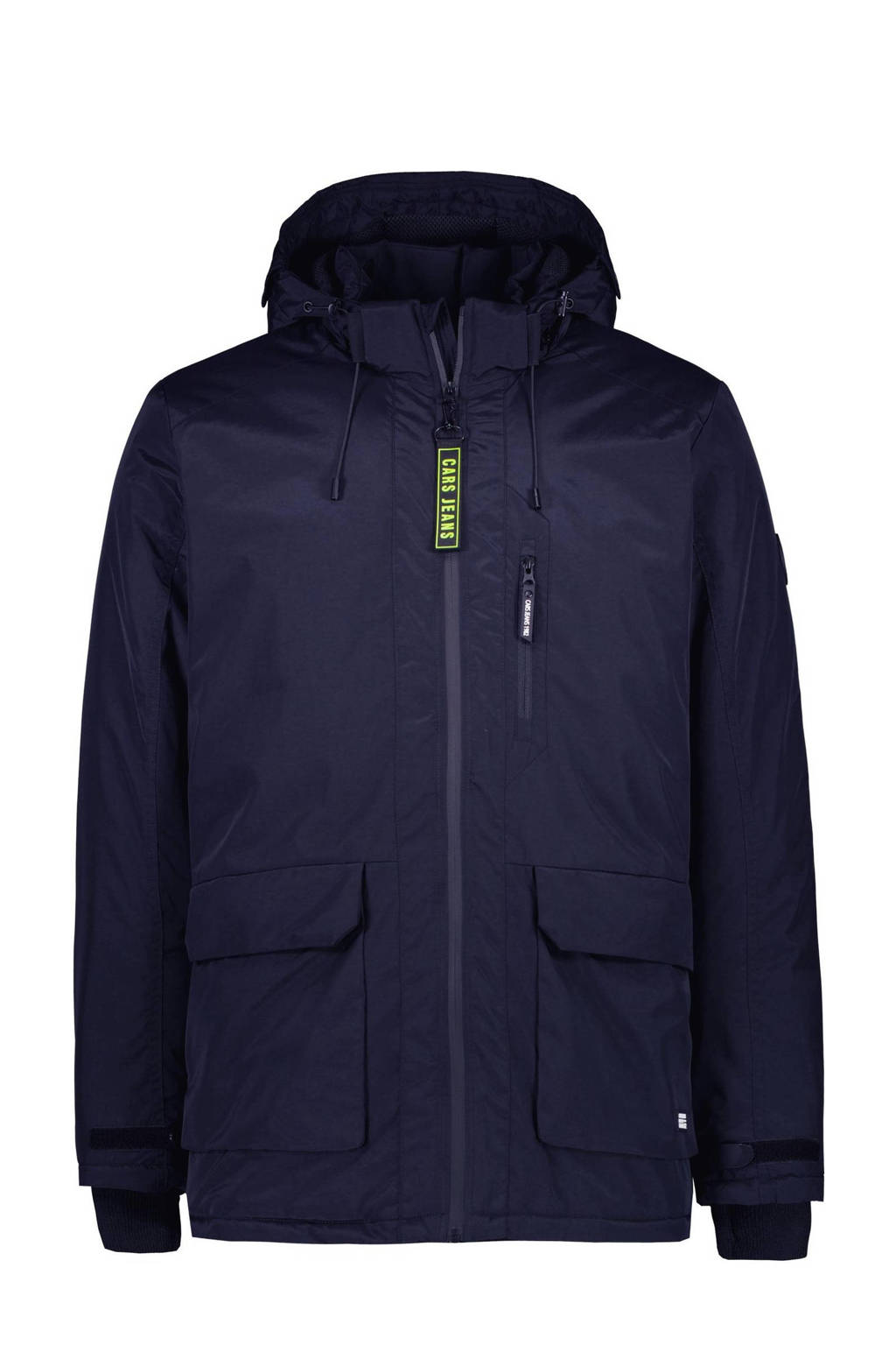 Cars gewatteerde winterjas Harrow donkerblauw