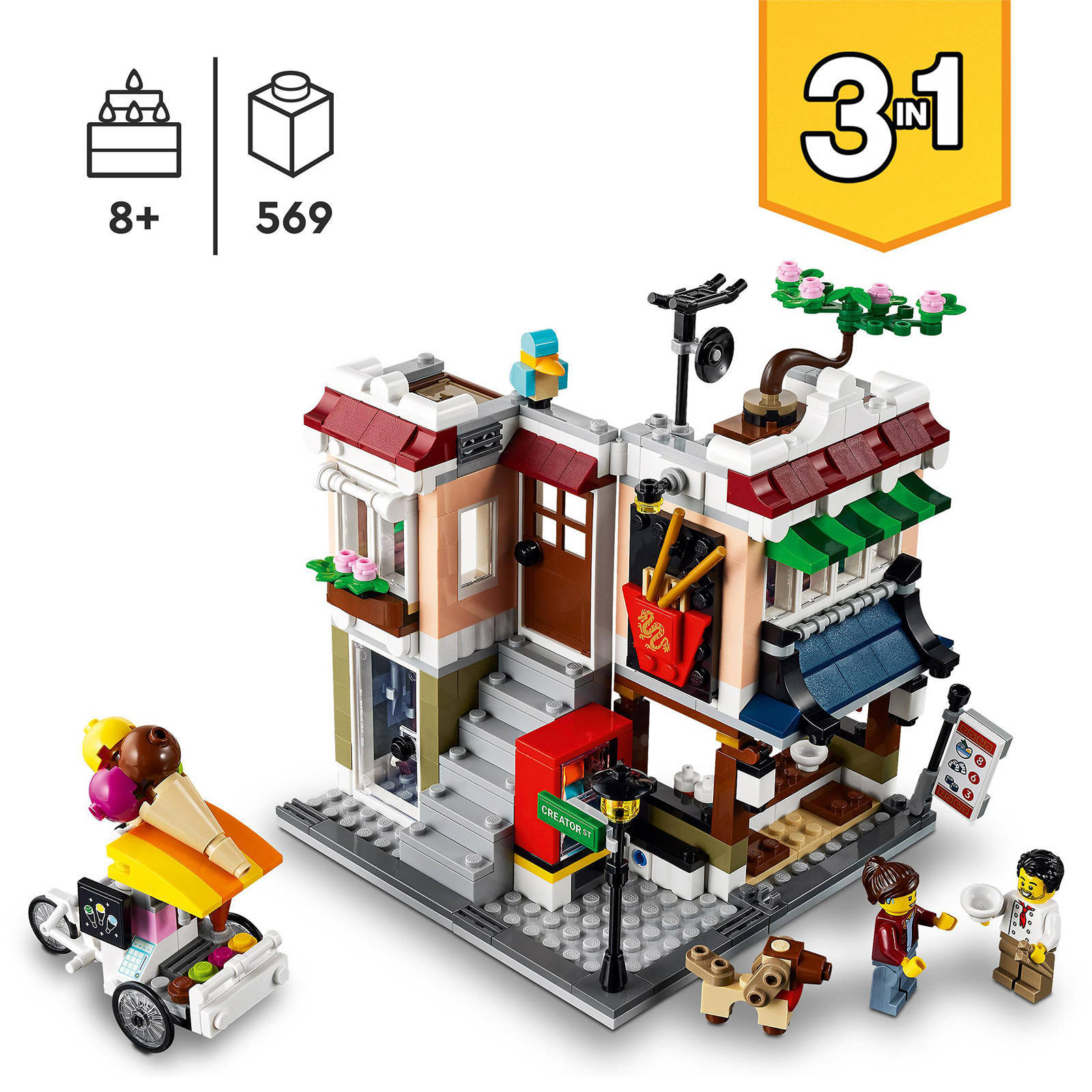 LEGO Creator Noedelwinkel in de stad 31131 | wehkamp