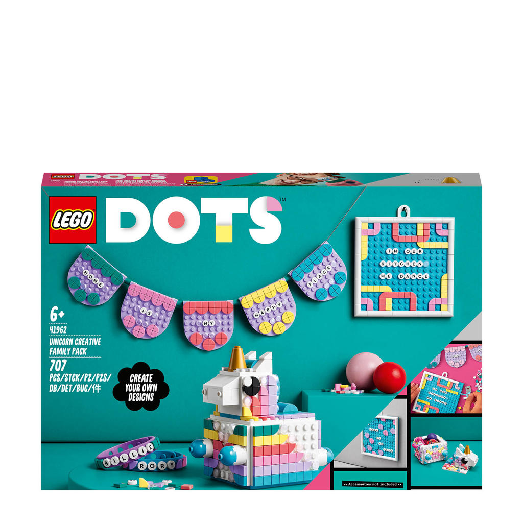 LEGO Dots Eenhoorn creatieve gezinsset 41962